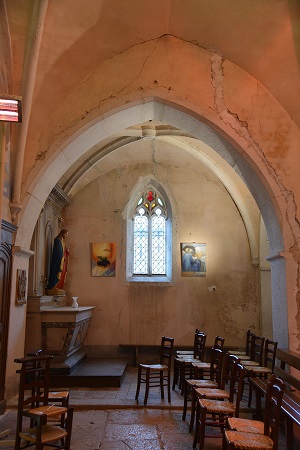 Ne f latérale sud de l'église de Villette-sur-Ain